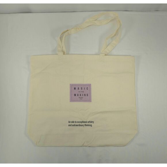 Bergdorf Goodman Large Canvas Tote Bag Holiday 2022 Magic In The Making - Picture 2 of 4